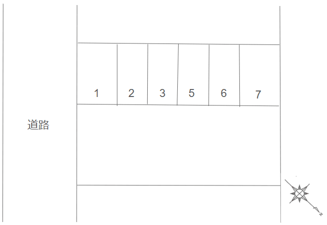 福田駐車場(おおたかの森)の駐車配置図