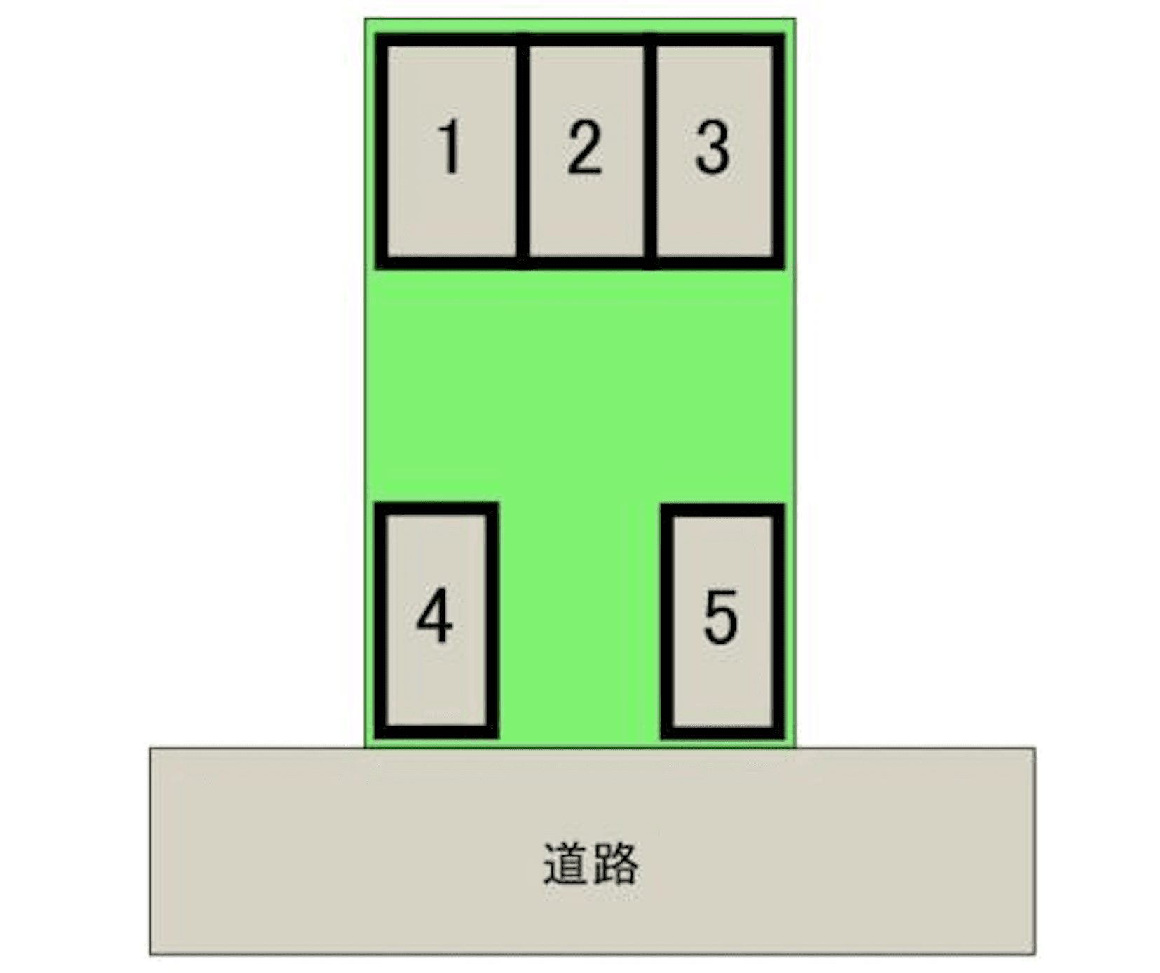 古淵4丁目月極駐車場の駐車配置図