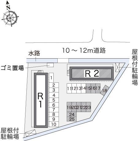 R2(16841)の駐車配置図