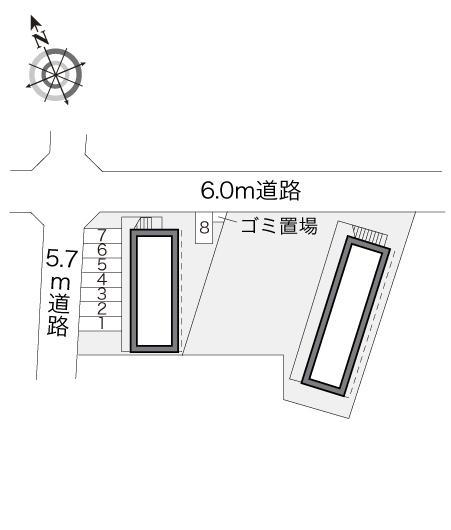 HORSEROADⅡ(17080)の駐車配置図