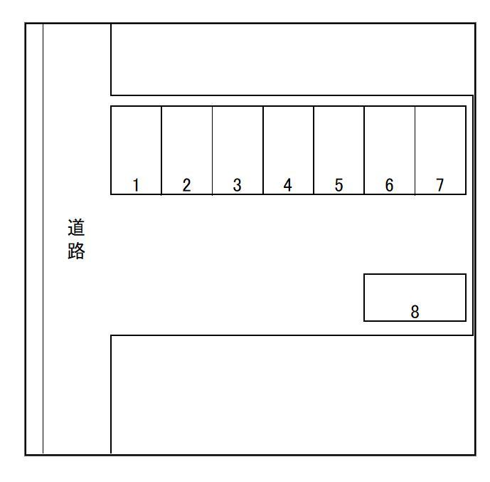 足立駐車場の駐車配置図