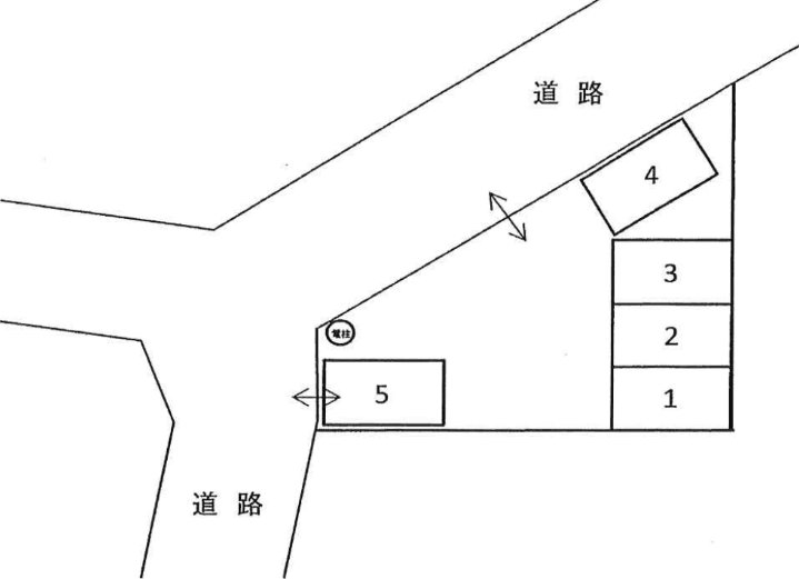 浅川駐車場の駐車配置図