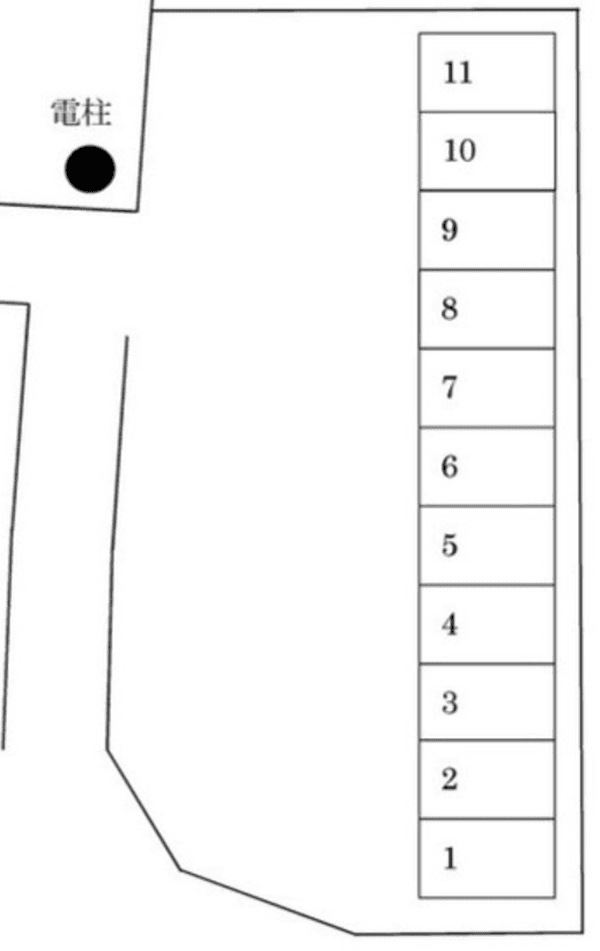 石川桑名パーキング3の駐車配置図