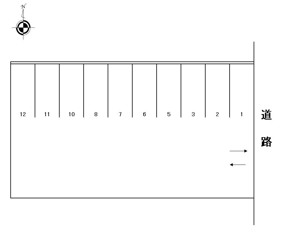 乾徳3YKパーキングの駐車配置図