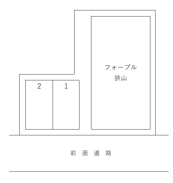 フォーブル狭山駐車場の駐車配置図