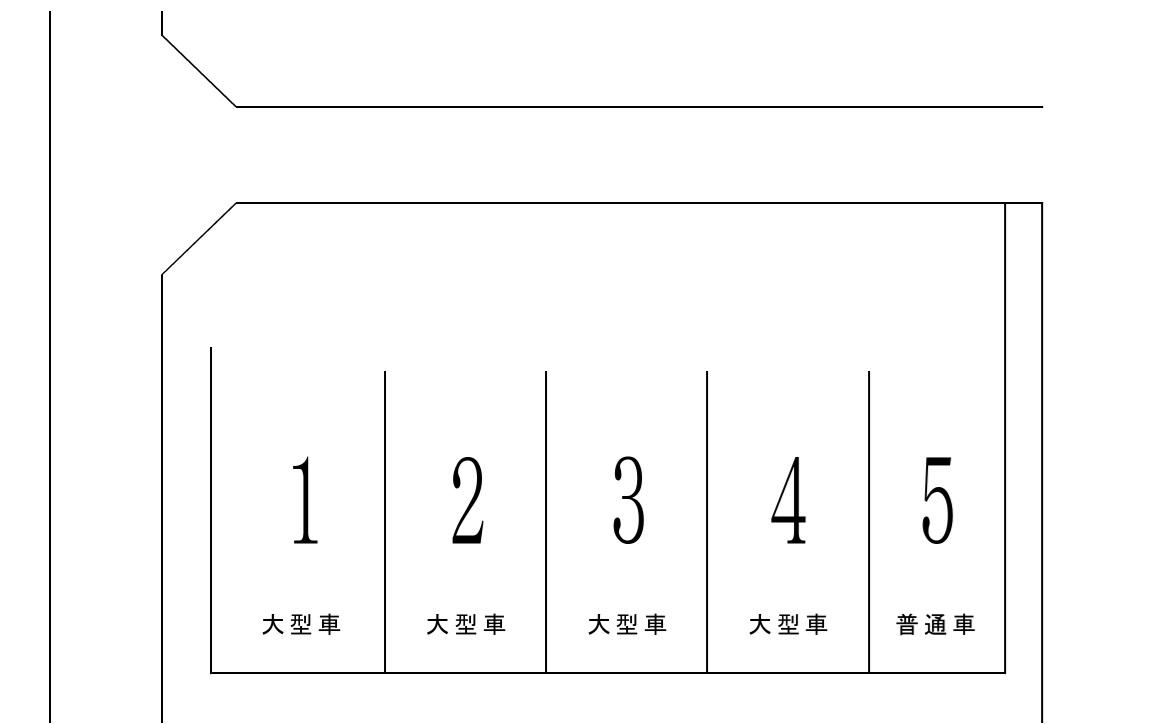 大平台四丁目120-15の駐車配置図