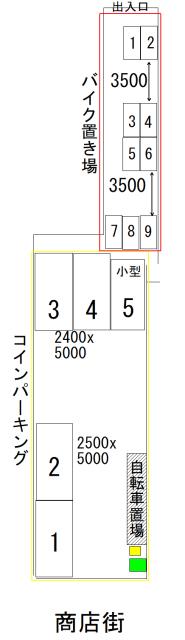 ミノラスパーキング蒲田2丁目第2の駐車配置図
