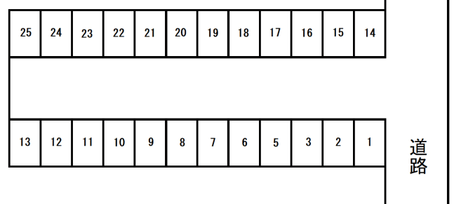 宮本駐車場の駐車配置図
