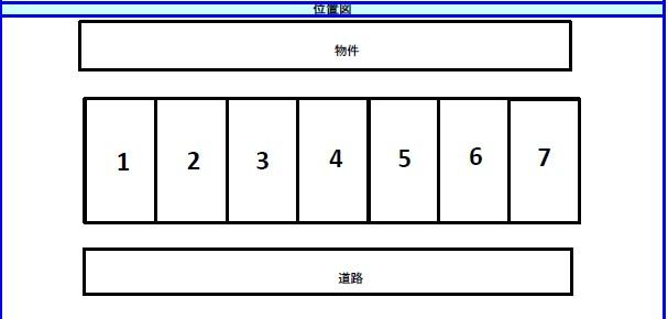 ファードⅡ月極駐車場の駐車配置図