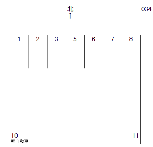 岩倉-34の駐車配置図