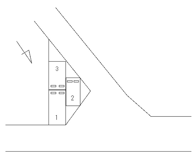 FK摂津市鳥飼西4丁目駐車場の駐車配置図