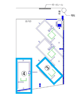 松原第3の駐車配置図