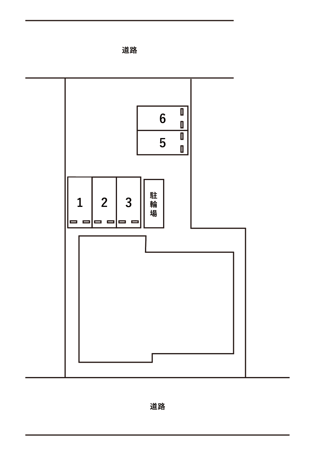 アムール彩都Ⅰの駐車配置図