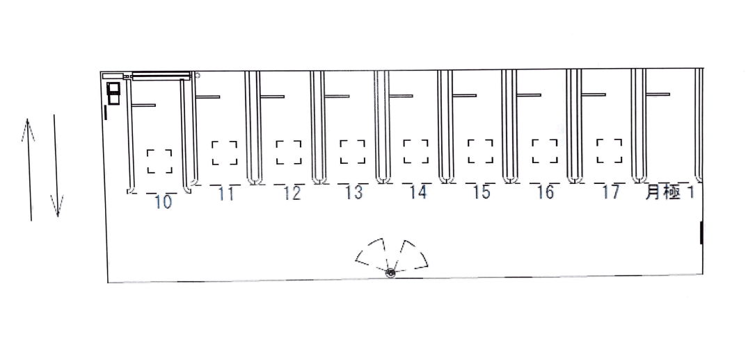 ザ・パーク中央通り2丁目5の駐車配置図