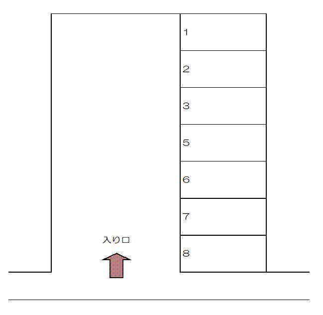 野村駐車場の駐車配置図