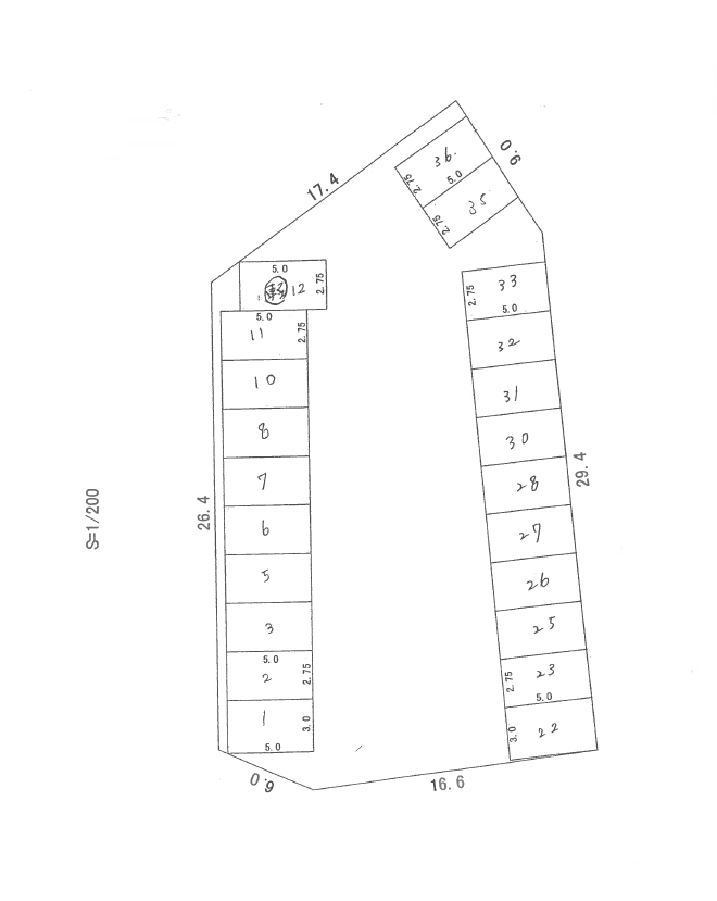 江南-35の駐車配置図