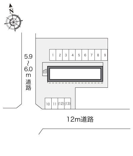 五所川原(16436)の駐車配置図