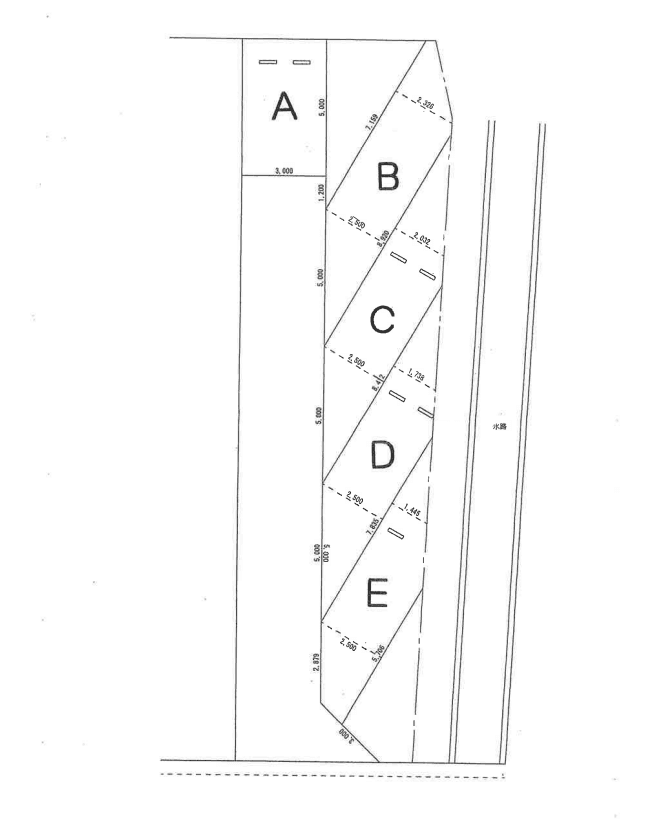高畠パーキングの駐車配置図