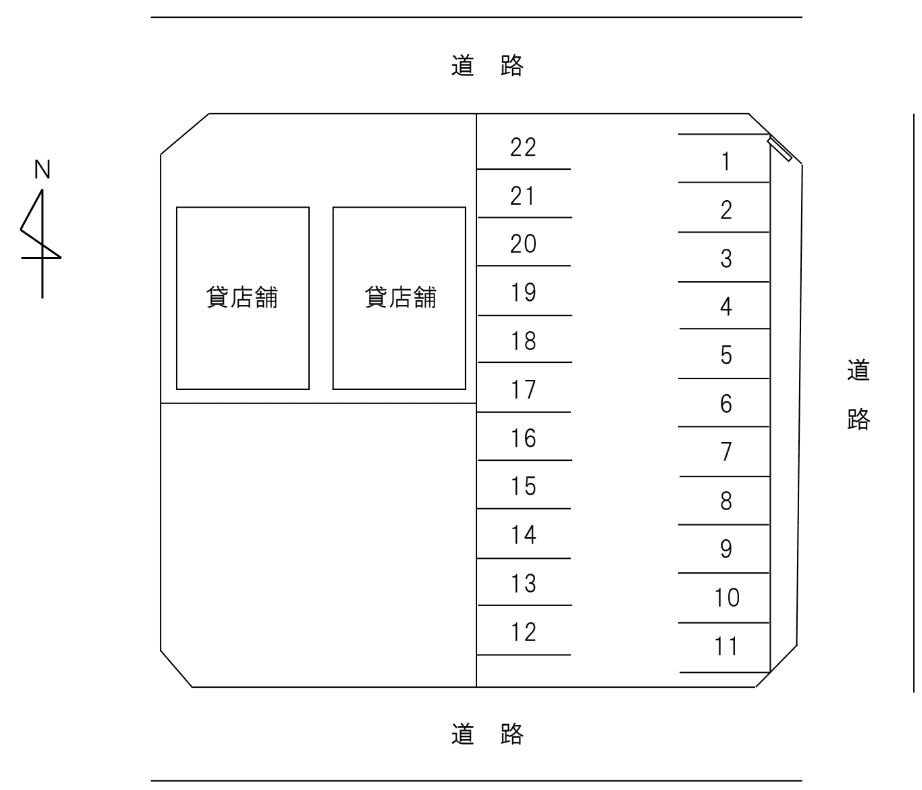 TP002 小松島N - Touchiの駐車配置図