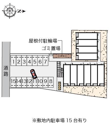 クレイノシャイン万倍(56003)の駐車配置図