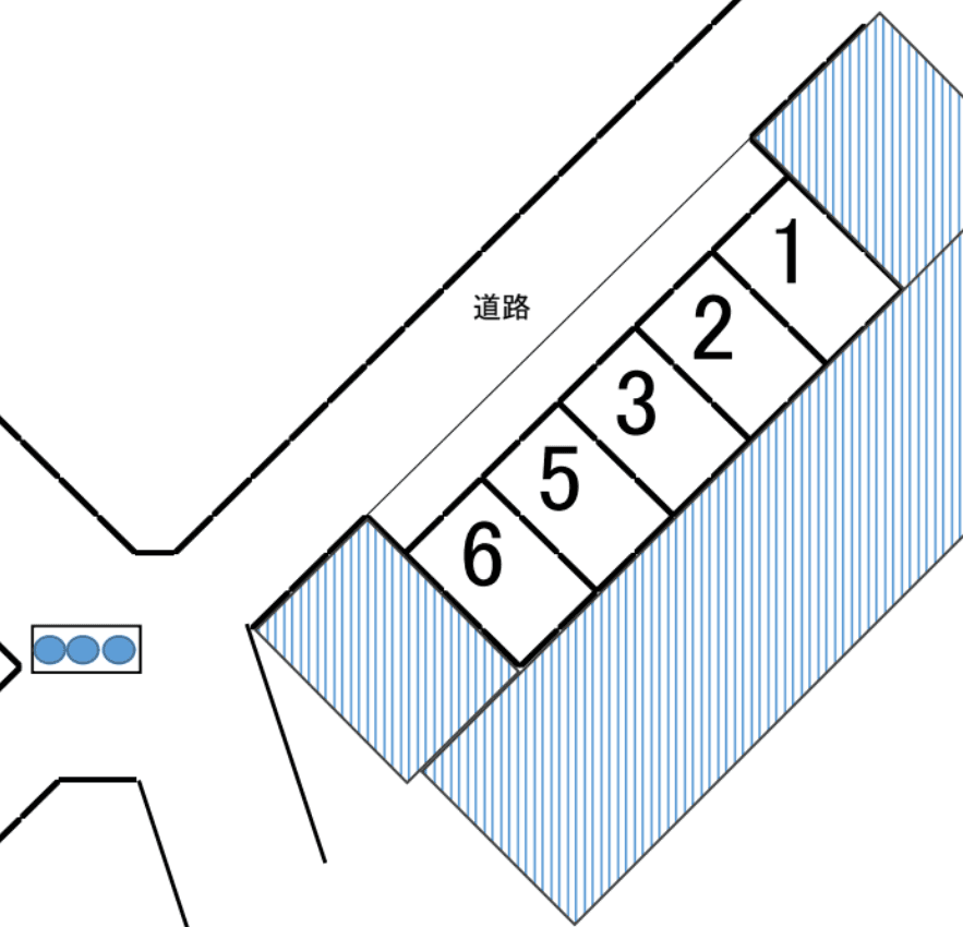 М’sパーキング高田の駐車配置図