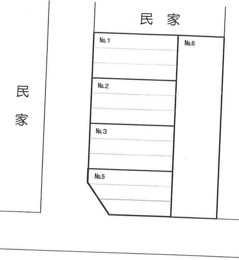 八幡藤久保パーキングの駐車配置図