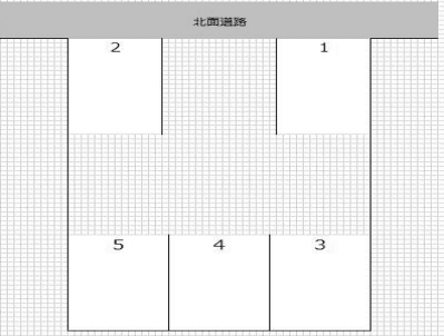 西伊場町2072-4駐車場の駐車配置図