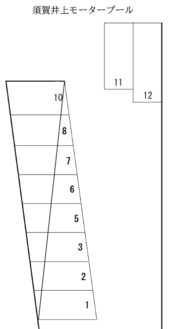 須賀井上モータープールの駐車配置図