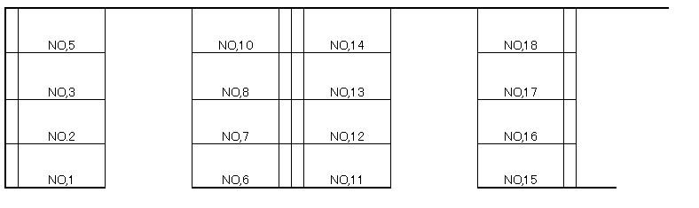 吉田駐車場の駐車配置図