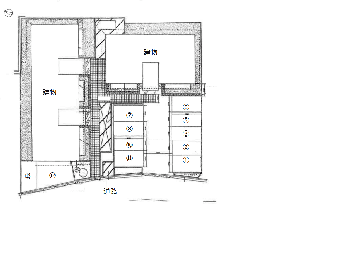 ビューラー和泉の駐車配置図