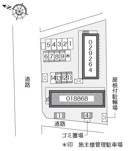 MKⅢ(18868) 敷地外駐車場の駐車配置図