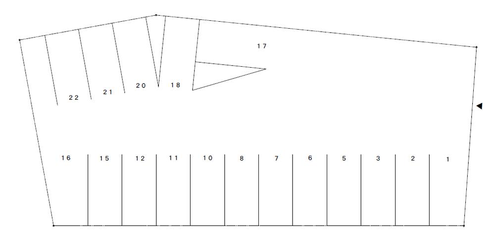 あんと月極駐車場の駐車配置図