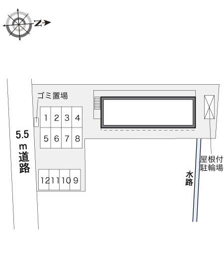 松が岬(34397)の駐車配置図