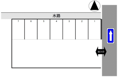 上浅田 KA3 駐車場の駐車配置図