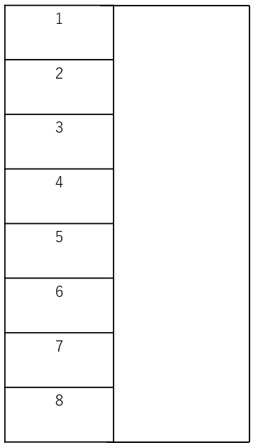 YK東青梅5丁目駐車場の駐車配置図