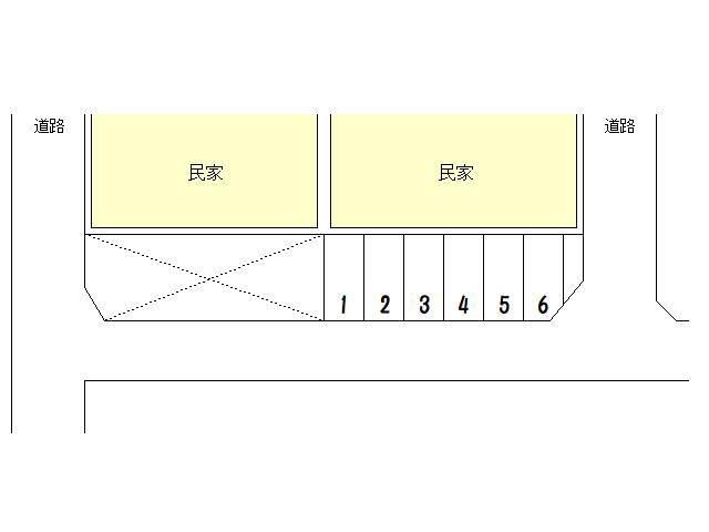 パークスクエア月極駐車場の駐車配置図