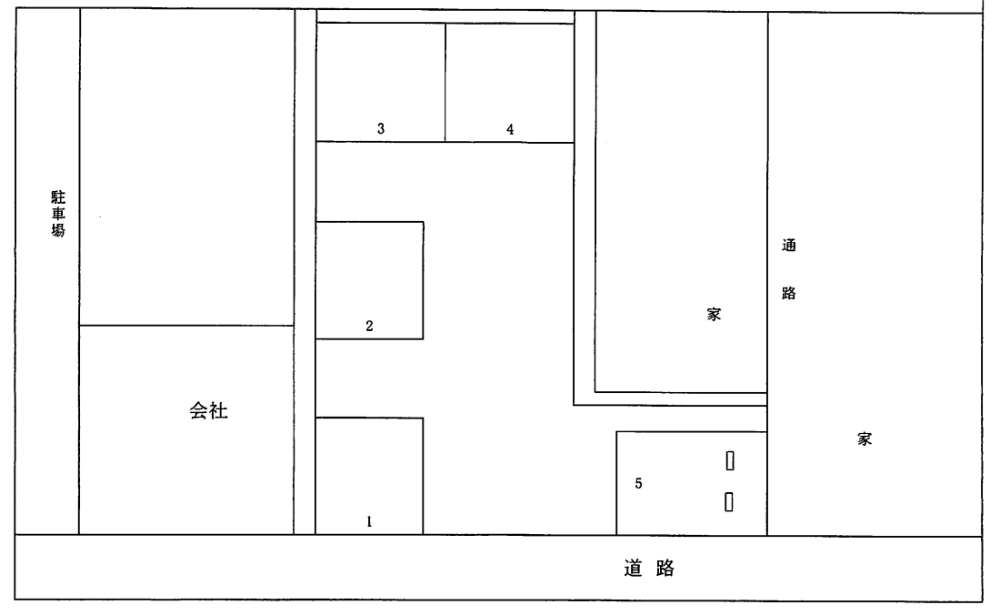 陣山第4パーキングの駐車配置図