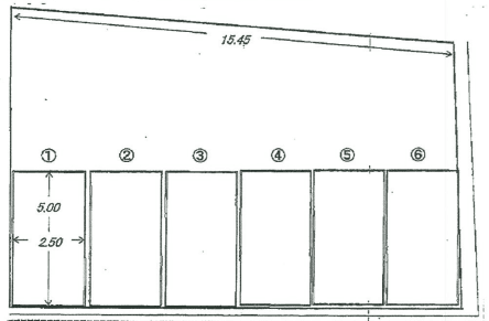 宝永2駐車場の駐車配置図