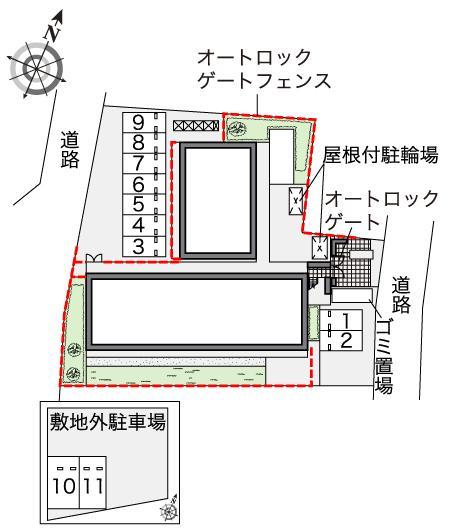 ふじみ野ヒルズ(46226)の駐車配置図