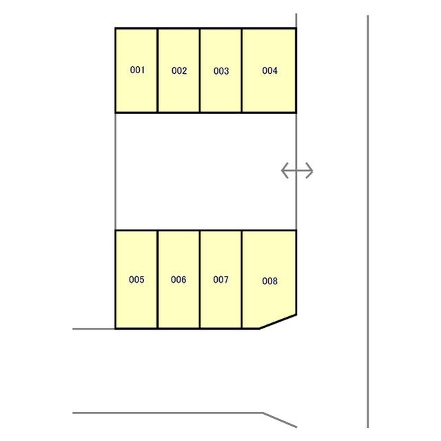 乙戸南下村駐車場の駐車配置図