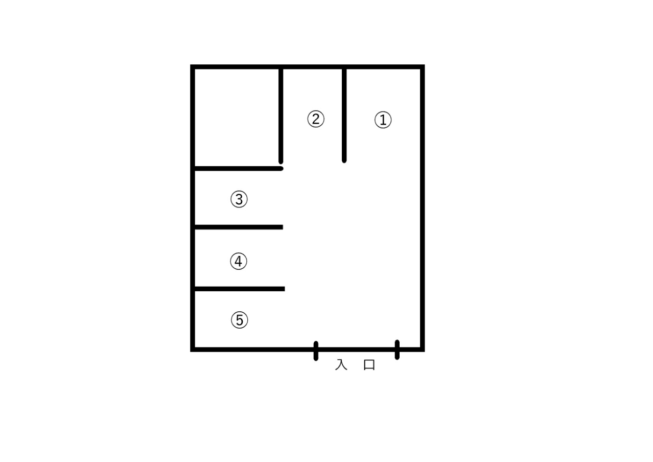 東郷駐車場(今津)の駐車配置図