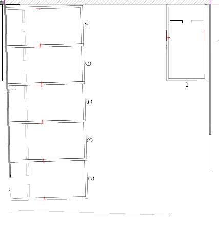 西が岡第3駐車場の駐車配置図
