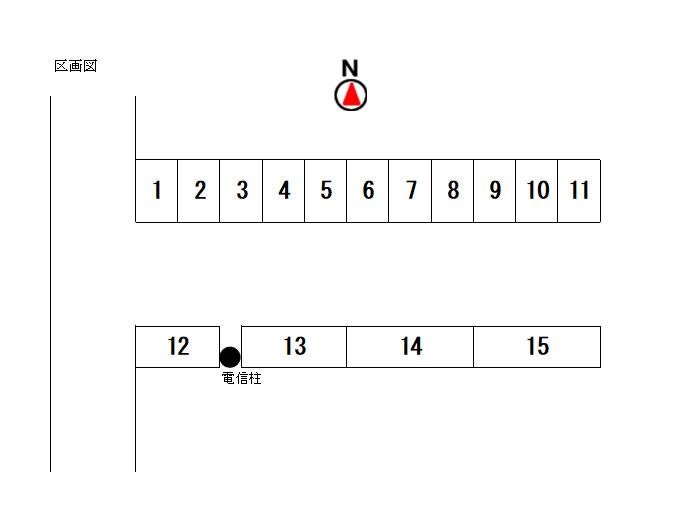 大安寺南町駐車場の駐車配置図