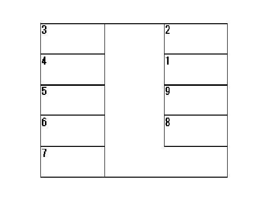 ジョイフル本城№2パーキングの駐車配置図