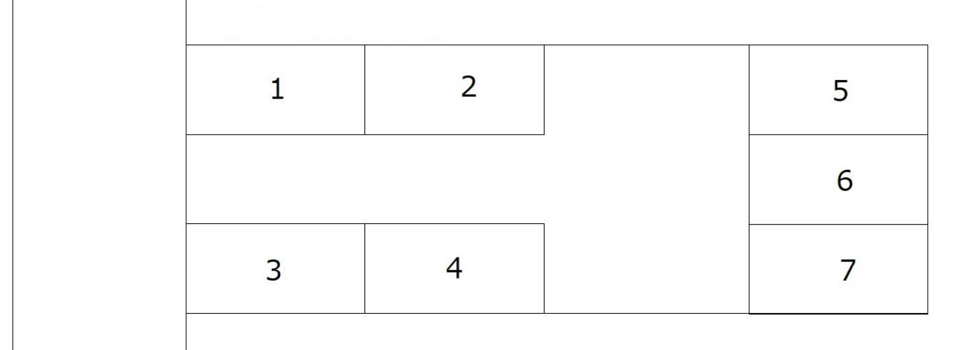 水島町駐車場の駐車配置図