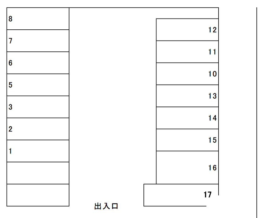 000115の駐車配置図