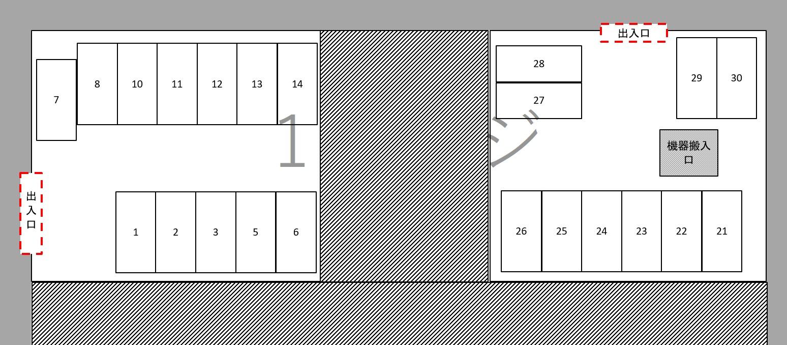 APパ-ク成育の駐車配置図