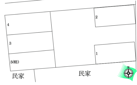 下瀬谷 駐車場の駐車配置図