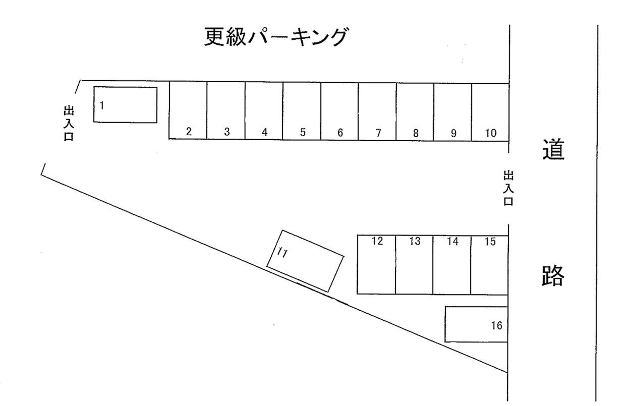 更級パーキングの駐車配置図