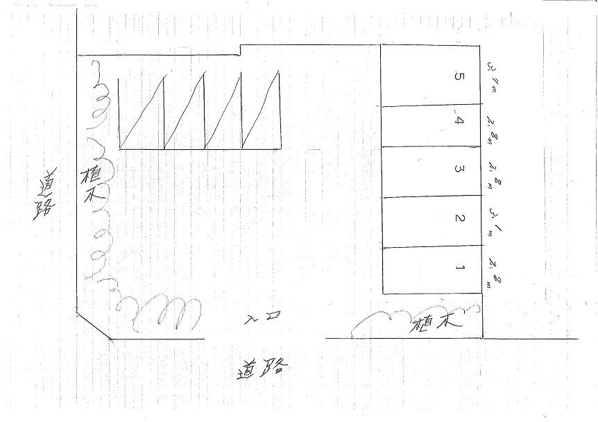 下野町3-8駐車場の駐車配置図